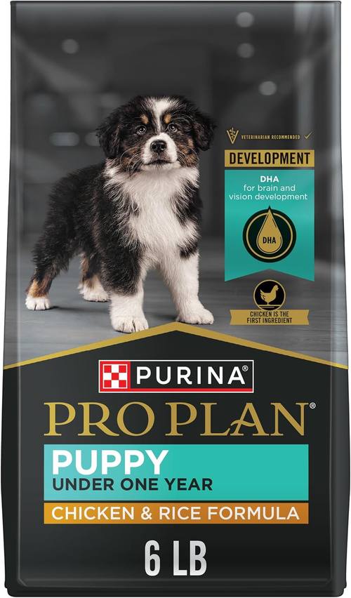 Purina Pro Plan High Protein Dry Puppy Food, Chicken & Rice, 6 lb Bag