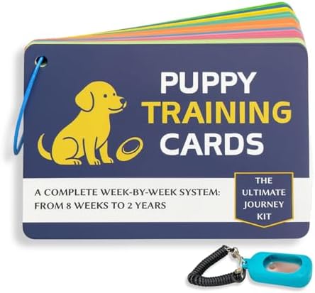 Puppy Training Cards - Complete Raising Dog Kit with Clicker
