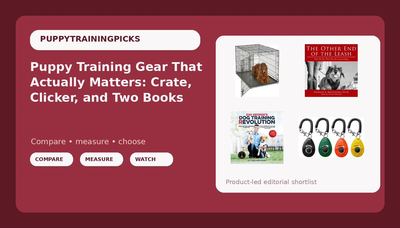 Puppy Training Gear That Actually Matters: Crate, Clicker, and Two Books