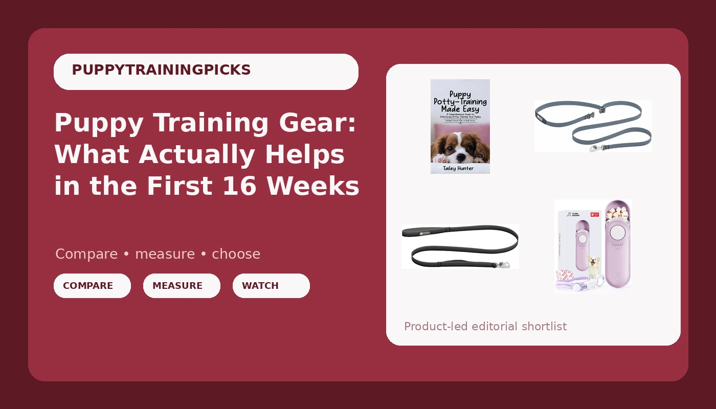 Puppy Training Gear: What Actually Helps in the First 16 Weeks